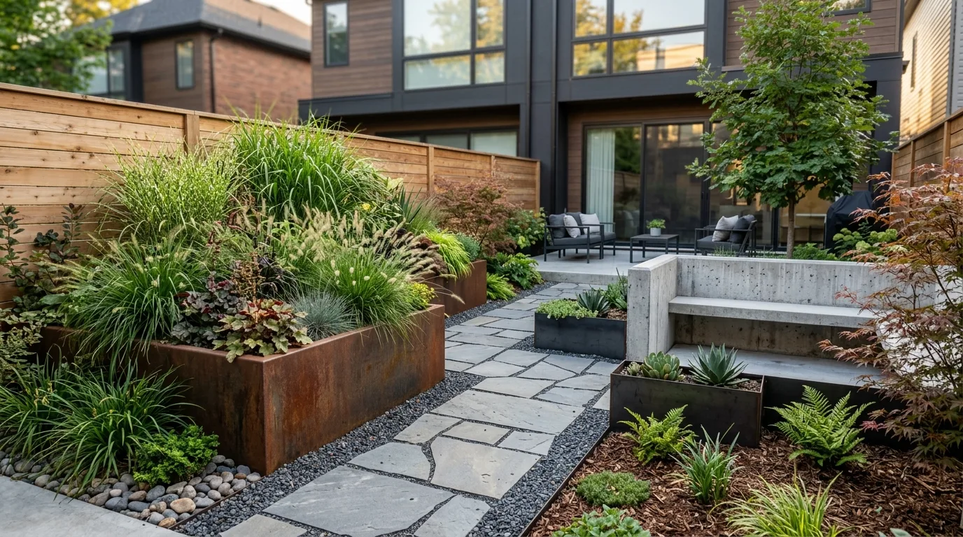 Modern Entry With Stepped Path Design